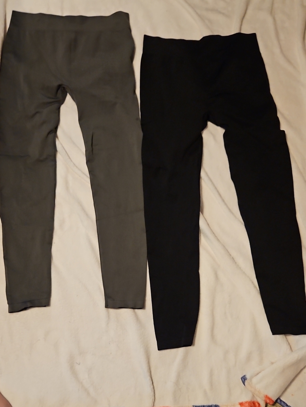 Women's High-Waist Leggings - Black & Gray